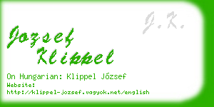 jozsef klippel business card