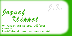 jozsef klippel business card